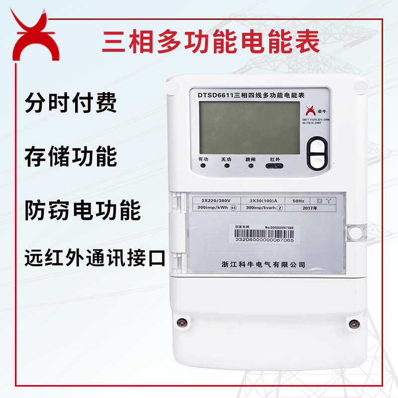 DTSD DSSD6611型三相四线多功能电能表 1.0级 0.5S级