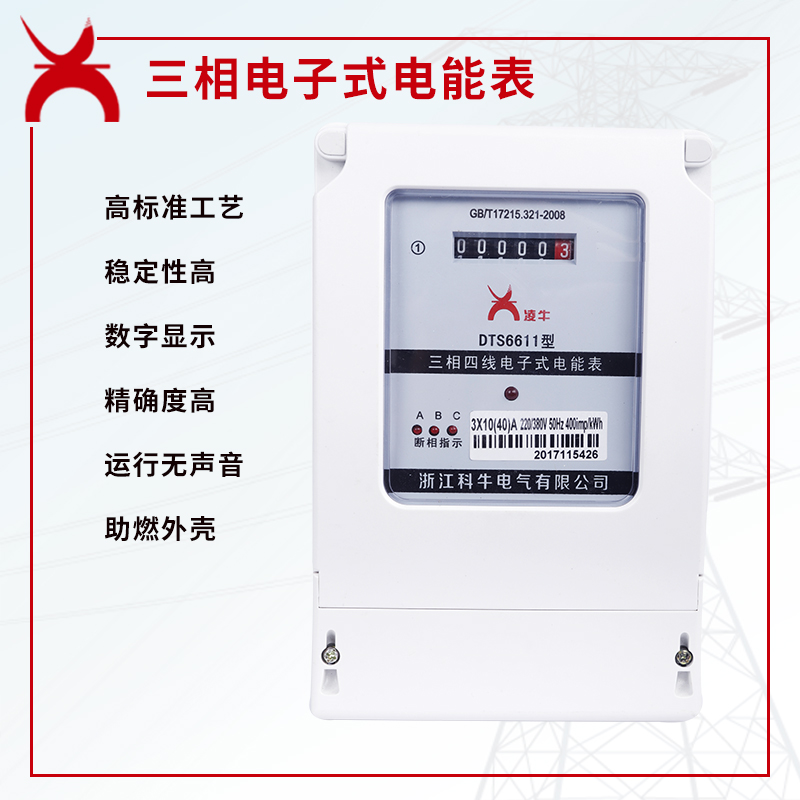 DTS DSS6611型三相四线电子式电能表 1.0级